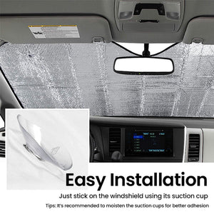 Couple Driving With Dogs - Personalized Auto Sunshade - Gift For Couples, Husband Wife