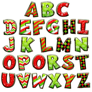 Custom Green Christmas Letter Wooden Ornament - Personalized Christmas Birthday Gifts For Mom, Dad, Brother, Sister, Kids - The Perfect Pop Of Festive Fun