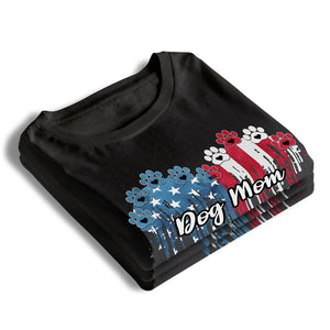 American Dog Lovers Heart Watercolor - Gifts For 4th Of July - Personalized Unisex T-Shirt