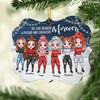 Like Mother Like Daughter - Personalized Custom Benelux Shaped Wood Christmas Ornament