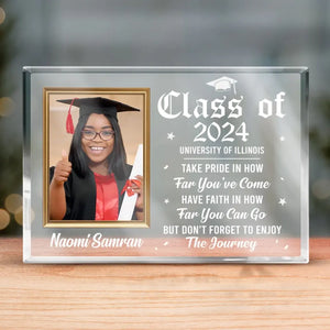 Custom Photo The Beginning Is Always Today - Family Personalized Custom Rectangle Shaped Acrylic Plaque - Gift for Graduates