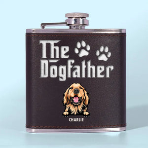 Dog Is God Spelled Backward - Dog Personalized Custom Hip Flask - Father's Day, Gift For Pet Owners, Pet Lovers