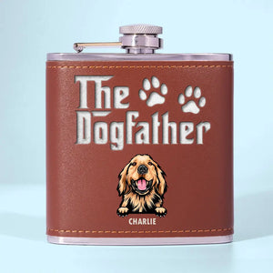 Dog Is God Spelled Backward - Dog Personalized Custom Hip Flask - Father's Day, Gift For Pet Owners, Pet Lovers