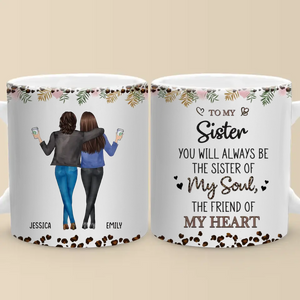 To My Bestie I Love You - Bestie Personalized Custom Mug - Gift For Best Friends, BFF, Sisters