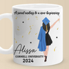 A New Journey Is Waiting For You - Family Personalized Custom Mug - Graduation Gift For Family Members, Siblings, Brothers, Sisters