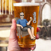 I'm Retired, You're Not - Personalized Custom Beer Glass - Appreciation, Retirement Gift For Coworkers, Work Friends, Colleagues