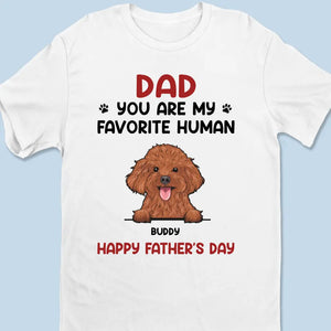 Thanks To Him, I Could See A Future - Dog & Cat Personalized Custom Unisex T-shirt, Hoodie, Sweatshirt - Father's Day, Gift For Pet Owners, Pet Lovers