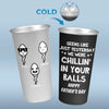 Children See Magic Because They Look For It - Family Personalized Custom Aluminum Changing Color Cup - Father's Day, Gift For Dad