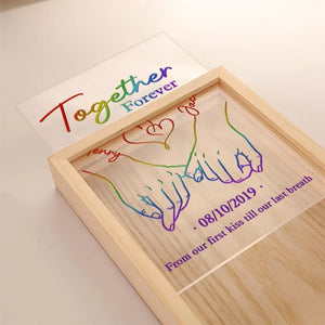 L'amour n'est pas une question de possession, l'amour est une question d'appréciation - Cadre photo personnalisé pour couple - Cadeau pour mari et femme, anniversaire, LGBTQ+