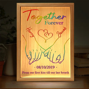 L'amour n'est pas une question de possession, l'amour est une question d'appréciation - Cadre photo personnalisé pour couple - Cadeau pour mari et femme, anniversaire, LGBTQ+