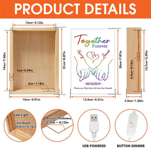 Love Is Not About Possession, Love Is About Appreciation - Couple Personalized Custom Frame Light Box - Gift For Husband Wife, Anniversary, LGBTQ+