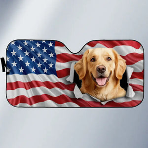 Custom Photo Let Adventures Fill Your Soul - Dog & Cat Personalized Custom Auto Windshield Sunshade, Car Window Protector - Gift For Pet Owners, Pet Lovers