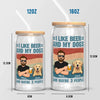 I Like Beer And My Dogs - Dog Personalized Custom Glass Cup, Iced Coffee Cup - Gift For Pet Owners, Pet Lovers