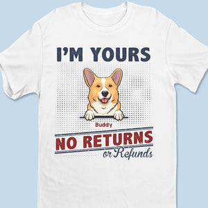 No Returns Or Refunds - Dog & Cat Personalized Custom Unisex T-shirt, Hoodie, Sweatshirt - Father's Day, Gift For Pet Owners, Pet Lovers