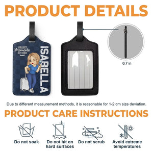 Travel Is My Therapy, Confirmed - Travel Personalized Custom Luggage Tag - Holiday Vacation Gift, Gift For Adventure Travel Lovers