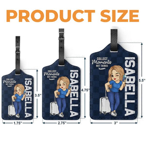 Travel Is My Therapy, Confirmed - Travel Personalized Custom Luggage Tag - Holiday Vacation Gift, Gift For Adventure Travel Lovers