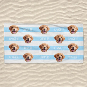 Custom Photo Summer Days And Pet Cuddles - Dog
& Cat Personalized Custom Beach Towel - Summer Vacation Gift, Birthday Pool Party Gift For Pet Owners, Pet Lovers