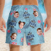 Custom Photo Best Dad Ever - Family Personalized Custom Tropical Hawaiian Aloha Men Beach Shorts - Summer Vacation Gift For Dad, Grandpa