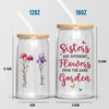 If Sisters Were Flowers, I Would Pick You - Bestie Personalized Custom Glass Cup, Iced Coffee Cup - Gift For Best Friends, BFF, Sisters