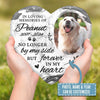 Custom Photo You Leave Pawprints In Our Hearts - Memorial Personalized Custom Heart Shaped Memorial Stone - Sympathy Gift For Pet Owners, Pet Lovers