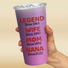 Legend Since - Family Personalized Custom Aluminum Changing Color Cup - Gift For Mom, Grandma