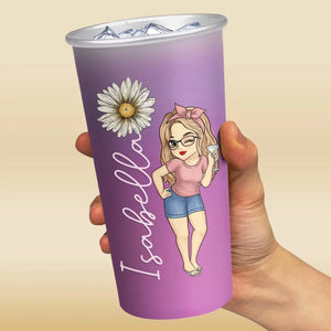 You Were Born To Stand Out, Stop Trying To Fit In - Bestie Personalized Custom Aluminum Changing Color Cup - Gift For Yourself, Best Friends, BFF, Sisters