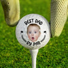 Custom Photo Let's Play Golf - Family Personalized Custom Golf Ball - Gift For Dad, Pet Owners, Pet Lovers