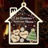 1st Christmas In Our New Home - Couple Personalized Custom 3 Layers Shaker Ornament - Christmas Gift For Husband Wife, Anniversary, First Christmas