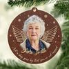 Custom Photo You Are Always In My Heart - Memorial Personalized Custom Leather Ornament - Christmas Gift, Sympathy Gift For Family Members