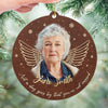 Custom Photo You Are Always In My Heart - Memorial Personalized Custom Leather Ornament - Christmas Gift, Sympathy Gift For Family Members