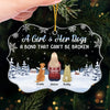 Gone But Never Forgotten, Our Furry Angel - Memorial Personalized Custom Ornament - Acrylic Benelux Shaped - Sympathy Gift, Christmas Gift For Pet Owners, Pet Lovers