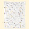 A Baby's Smile Is The Sweetest Flower Of All - Family Personalized Custom Baby Blanket - Gift For Baby Kids, Newborn Baby