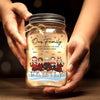 Family Is The True Gift Of Christmas - Family Personalized Custom Mason Jar Light - Christmas Gift For Family Members