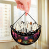 Halloween Sparks Joy When We Share It With Loved Ones - Family Personalized Window Hanging Suncatcher - Halloween Gift For Family Members