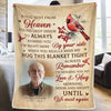 Custom Photo The Spirit Lives On Forever - Memorial Personalized Custom Blanket - Sympathy Gift For Family Members