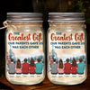 Family Is A Little World Created By Love - Family Personalized Custom Mason Jar Light - Gift For Siblings, Brothers, Sisters
