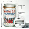 Family Is A Little World Created By Love - Family Personalized Custom Mason Jar Light - Gift For Siblings, Brothers, Sisters
