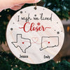 Always Together, Never Apart - Bestie Personalized Custom Ornament - Wood Custom Shaped - Christmas Gift For Best Friends, BFF, Sisters