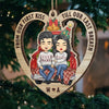 Every Christmas, I Fall In Love With You All Over Again - Couple Personalized Custom Ornament - Wood Custom Shaped - Christmas Gift For Husband Wife, Anniversary
