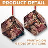 Custom Photo Beautiful Time With You - Couple Personalized Custom Wooden Cube Ornament - Christmas Gift For Husband Wife, Anniversary