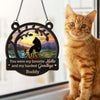 No Longer By Our Side, But Forever In Our Hearts - Memorial Personalized Window Hanging Suncatcher - Sympathy Gift For Pet Owners, Pet Lovers