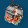 Custom Photo Your Love Will Always Be Our Guide - Memorial Personalized Custom Mirrored Acrylic Ornament - Sympathy Gift, Christmas Gift For Family Members