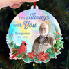 Custom Photo Your Light Will Never Dim - Memorial Personalized Custom Hologram Ornament - Sympathy Gift, Christmas Gift For Family Members