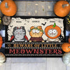 Beware Of Little Meownsters - Cat Personalized Custom Home Decor Decorative Mat - Halloween Gift For Pet Owners, Pet Lovers