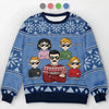 We Wish You A Merry Christmas - Family Personalized Custom Ugly Sweatshirt - Unisex Wool Jumper - Christmas Gift For Family Members