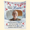 Custom Photo The Best Memories Will Always Live On In Our Hearts - Memorial Personalized Custom Blanket - Sympathy Gift For Family Members