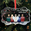 You Will Never Be Forgotten And Will Live On In Our Hearts - Memorial Personalized Custom Benelux Glass Ornament - Sympathy Gift For Family Members