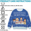 Lights Fill The Streets Spreading So Much Cheer - Family Personalized Custom Ugly Sweatshirt - Unisex Wool Jumper - Christmas Gift For Family Members