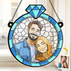Custom Photo My Favorite Fairytale Is Our Love Story - Couple Personalized Window Hanging Suncatcher - Gift For Husband Wife, Anniversary