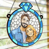 Custom Photo My Favorite Fairytale Is Our Love Story - Couple Personalized Window Hanging Suncatcher - Gift For Husband Wife, Anniversary